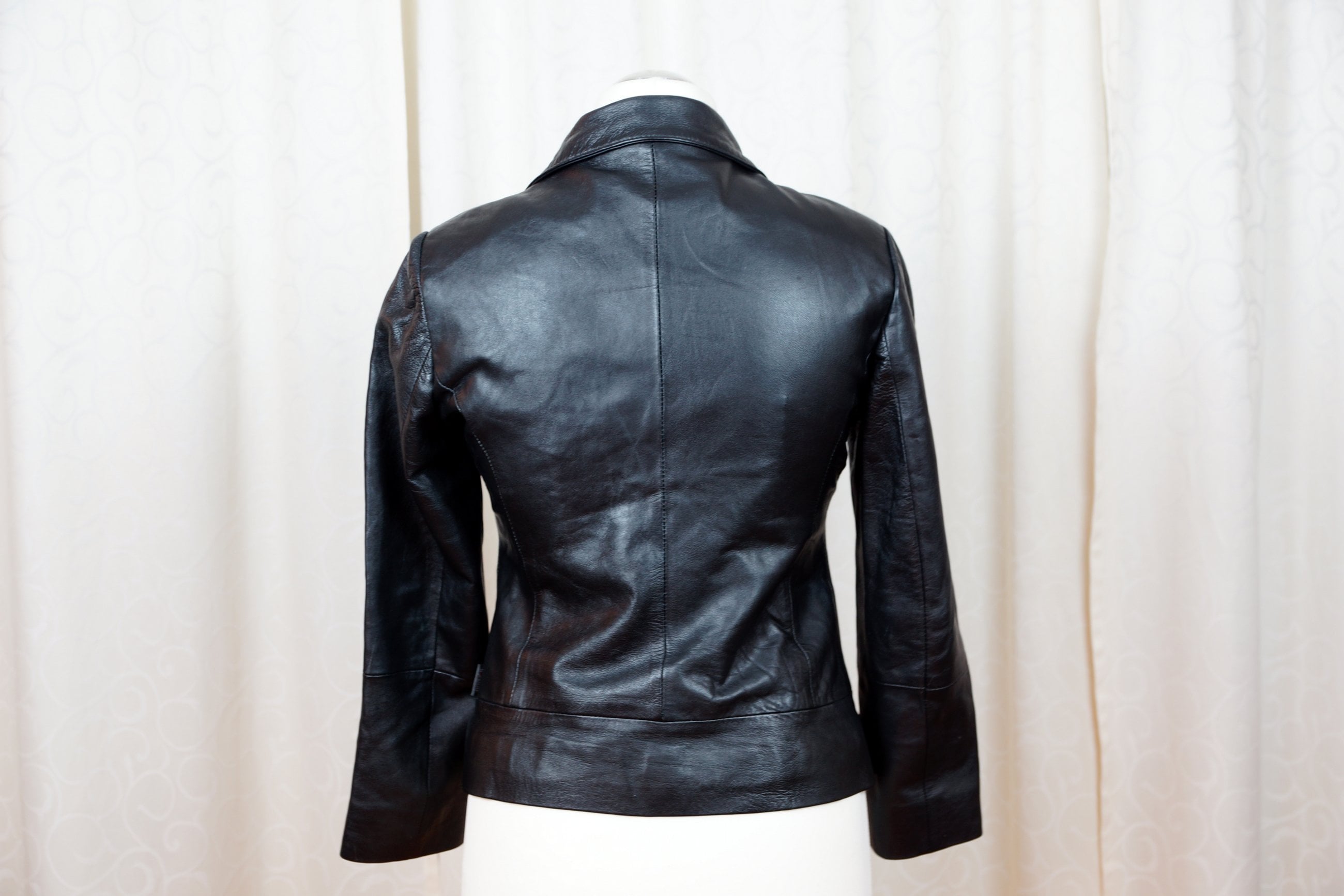 Vintage S 2000 Original Leather Jacket Biker Jacket Black
