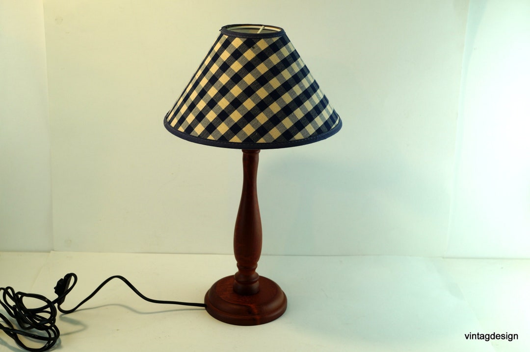 Vintage Table Lamp, Antique Wooden Lamp, Night Stand Lamp, Romantic