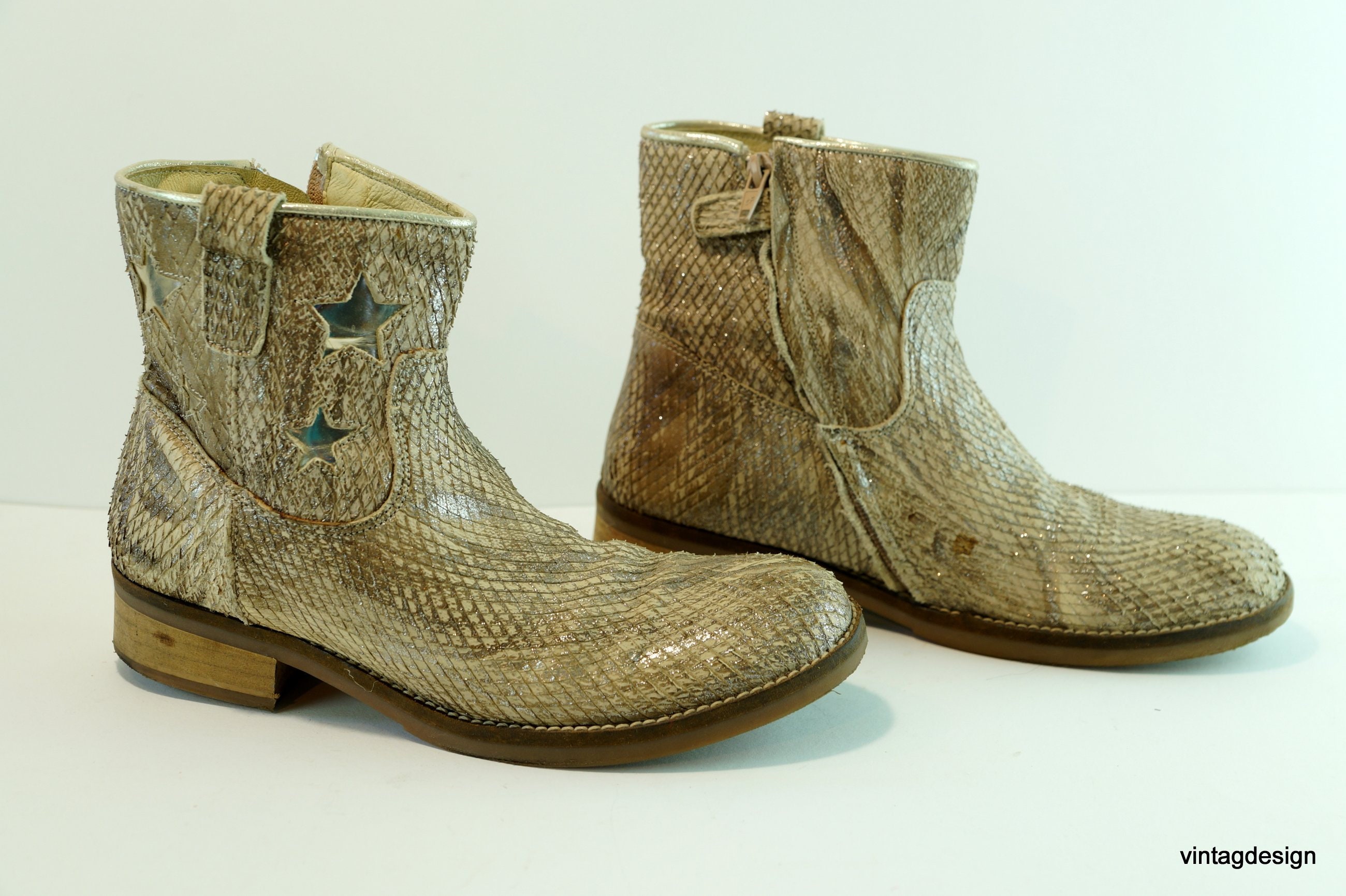 Gold booties store
