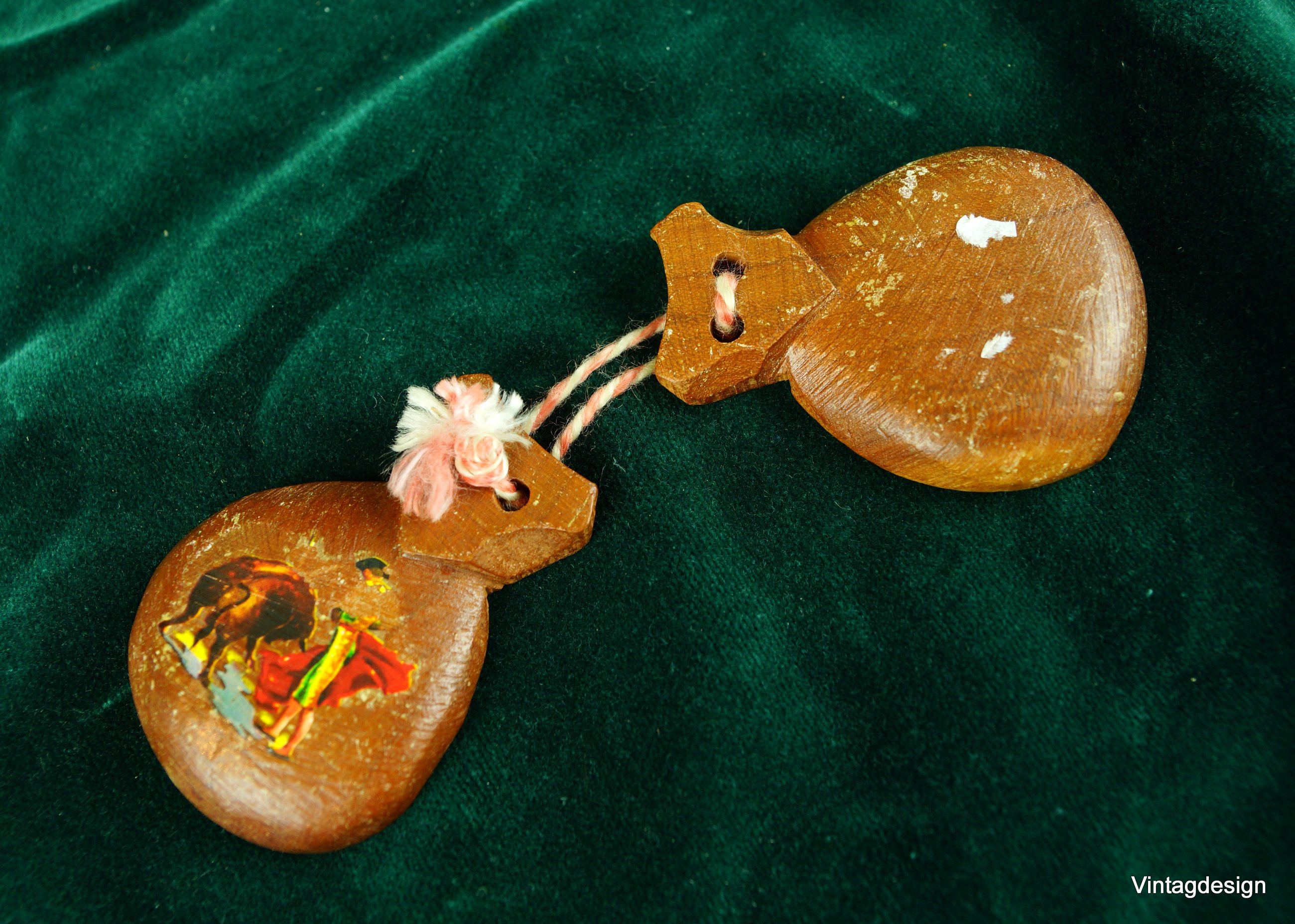 Wood Vintage Dance Accessory.painted Etsy Australia