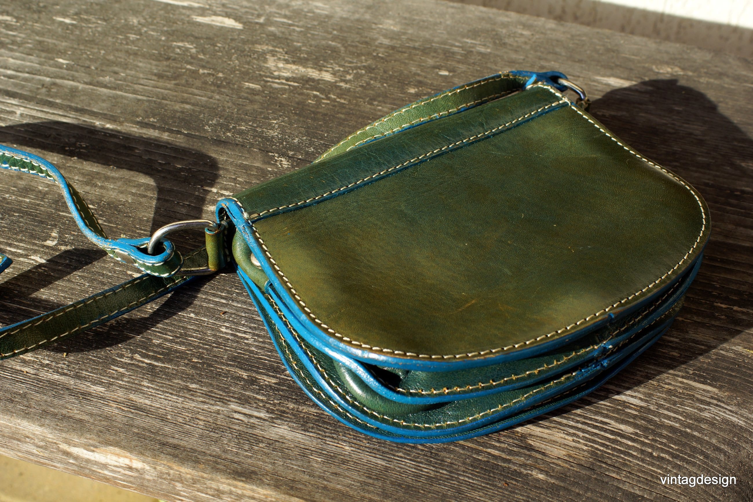 【MUCENT】VENEU VINTAGE LEATHER MINI BAG Shoulder Bag, Vintage Small Leather Bag, Handmade Purse Bag