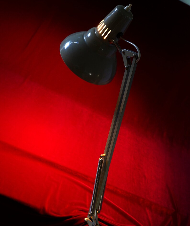 Vintage Classic Table Lamp Antique Stainless Metal Lamp Desk Etsy