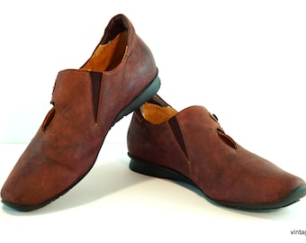 Vintage HOGL-suèdeschoenen: bruine, in de EU gemaakte schoenen, maat 36