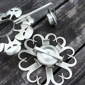 2 WALL SCONCE Swedish Mid-century design Wrought Iron sconce Iron Wallhanging CandleHolder ScandinavianDesign CandleHolder Rustic wall decor