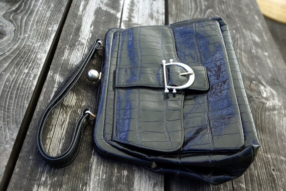 Cuir véritable femmes Vintage sac à main noir - Sac porté main - Achat & prix