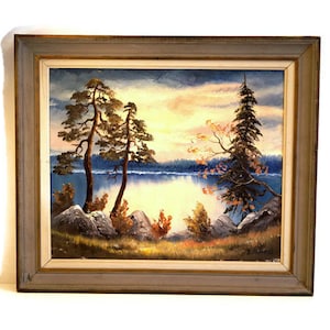 Original Swedish Oil painting Still life Landscape Painting on canvas Original signed painting Original artwork Scandinavian wall art