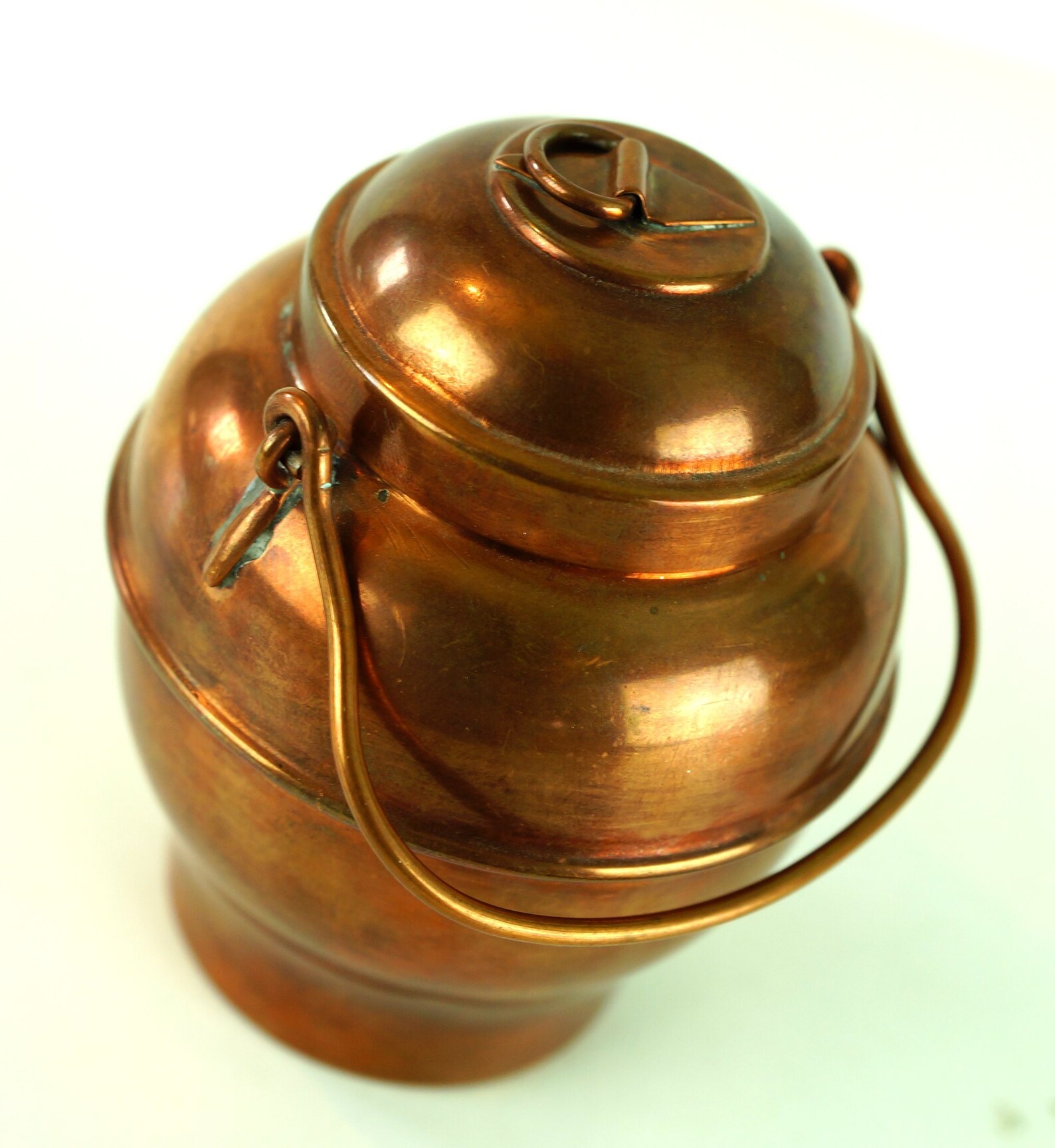 Vintage Brass Container Solid Heavy Brass Storage Container Etsy
