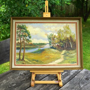 Original Swedish Oil painting Still life Landscape Painting on canvas Original signed painting Original artwork Scandinavian wall art