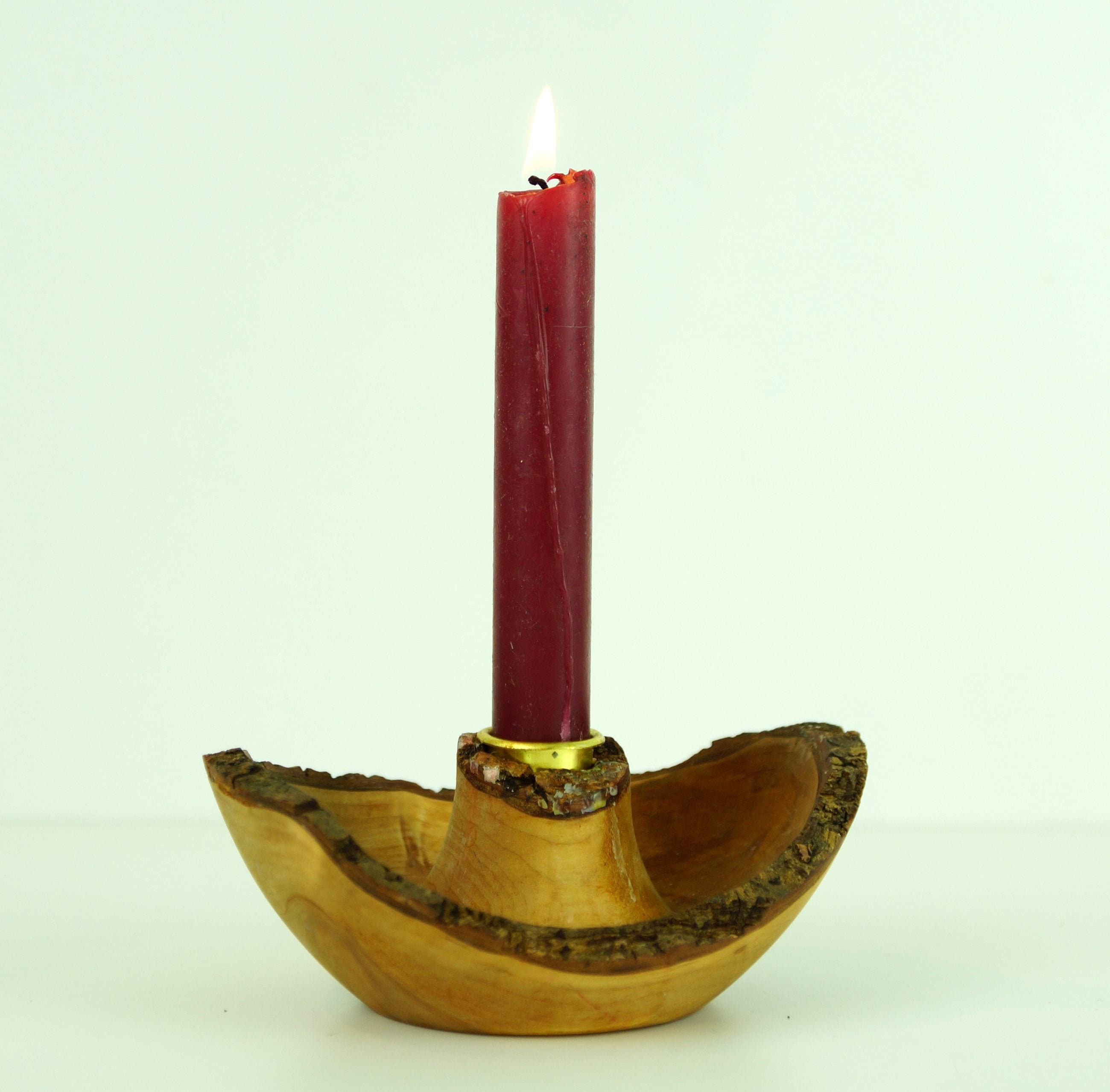 Wooden candle holder Old Swedish Natural Handmade candle Etsy