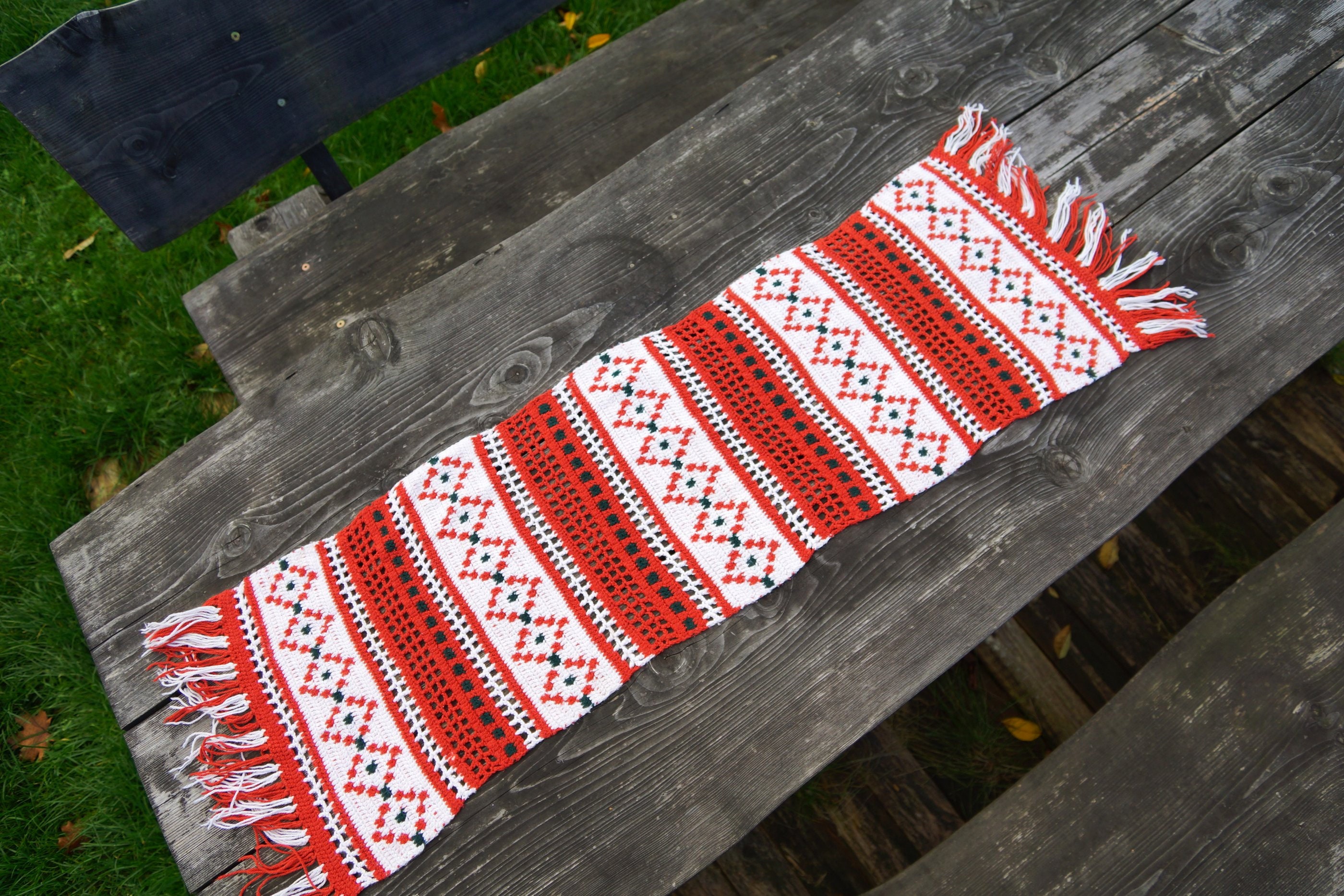 Vintage Table Runner Swedish Hand Woven Table Runner Etsy UK