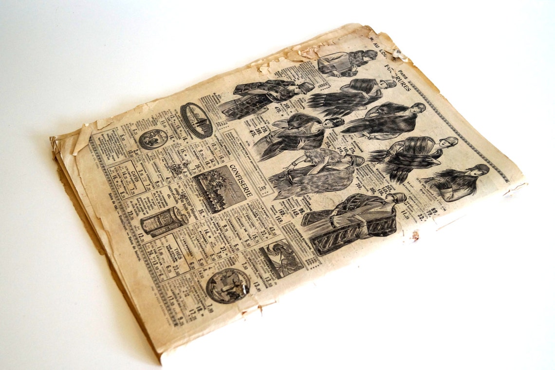 Antique French Magazine AU LOUVRE Paris Old French Catalog Etsy Antique French Magazine AU LOUVRE Paris Old French Catalog Etsy