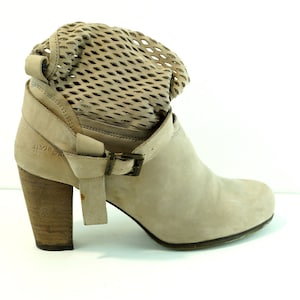Vintage Lace Enkellaarzen, Dameslaarzen Echt leren laarzen Eur maat 39