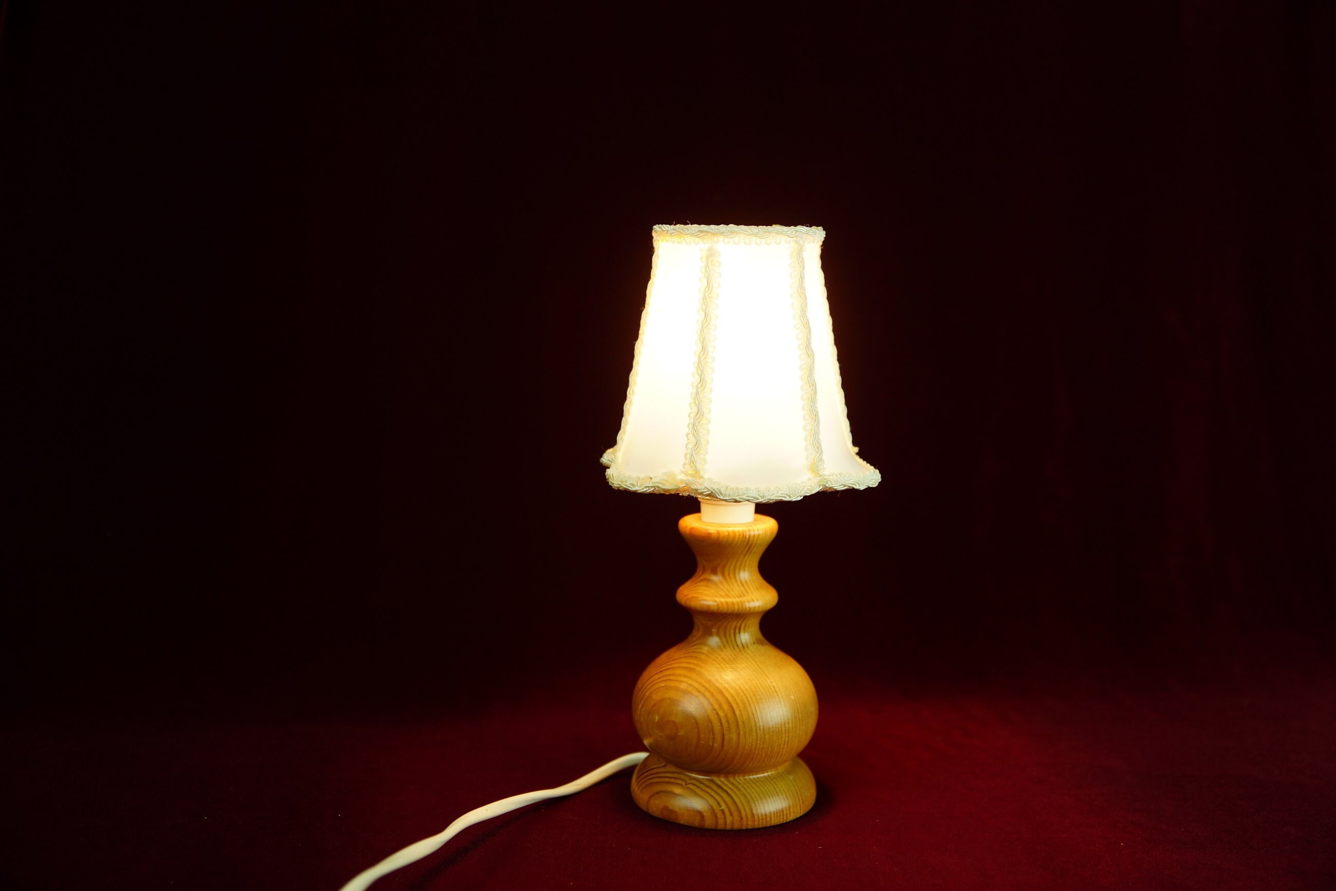 Vintage Table Lamp Antique Wooden and small Lamp Desk Lamp Etsy
