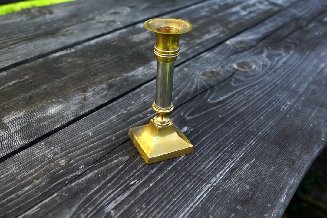 Vintage Brass Candlesticks. Vintage Brass Candle Holder Brass Etsy