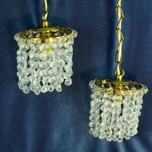 Swedish brass and Stained Glass Lantern with glass blocks Stained Glass Lamp Hanging Lantern Electric Window Light