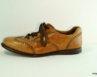 Mens leather shoes Eur 43 Made in France shoes men Brown