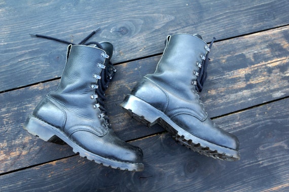 Leather belt biker boots, european boot belted bik