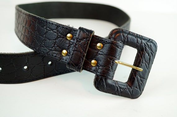 Metal suede & leather vintage chunky belt Womens 1 inch Beige Suede Western Belt – Antique Silver Buckle main image 2