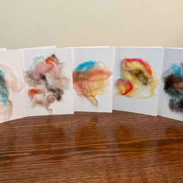 One-of-a-Kind Felted Greeting Cards