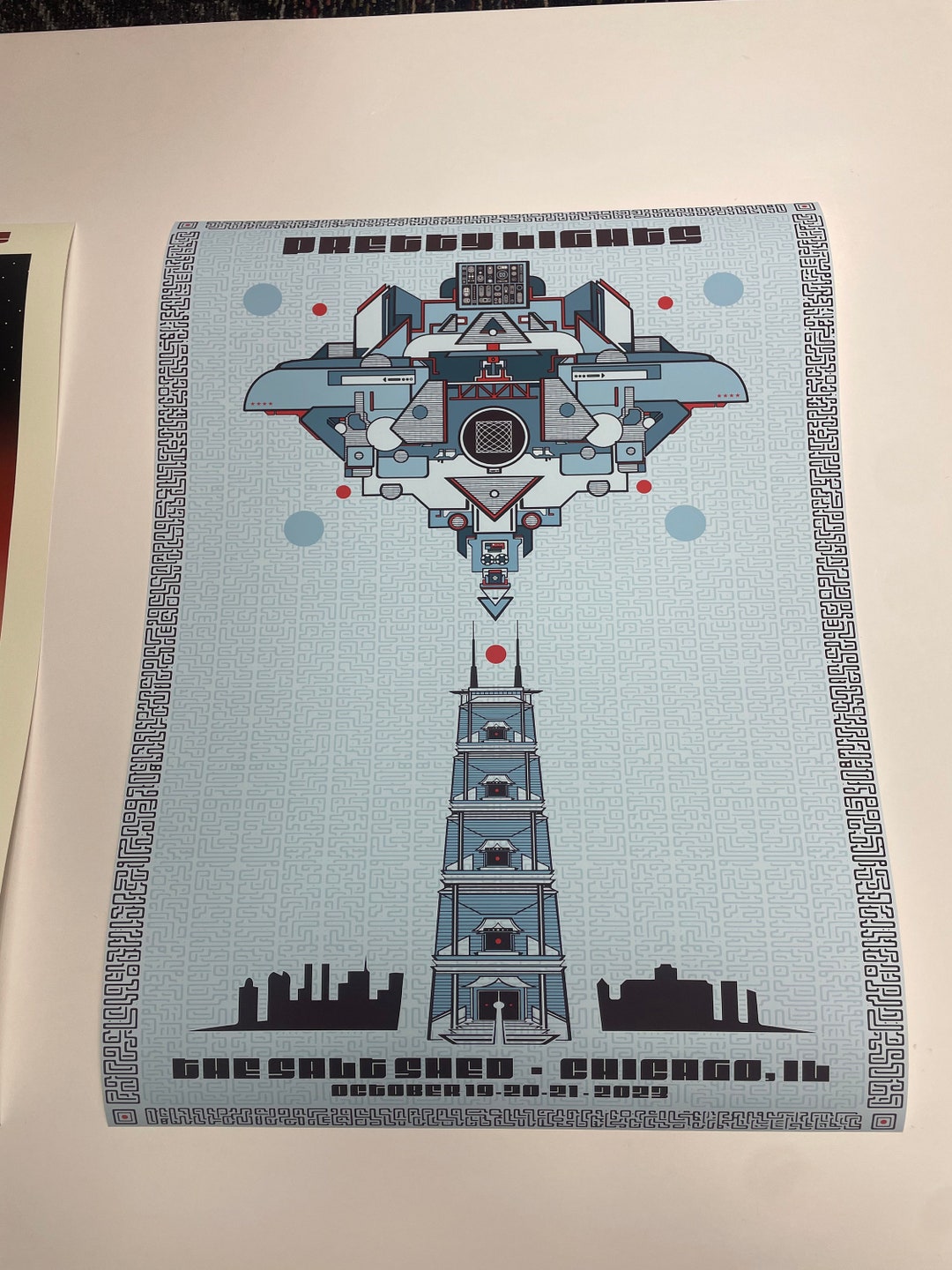 PRETTY LIGHTS CHICAGO LE10 18 X 24 Etsy