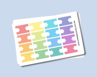 Polka Dot Planner Tab Stickers, Bullet Journal Dividers