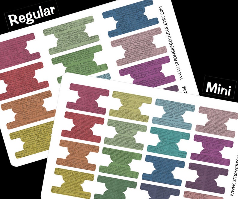 Dictionary Paper Divider Tab Stickers Bullet Journal Etsy