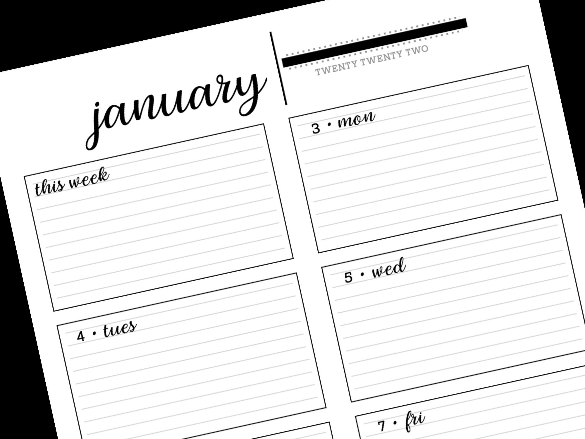 Academic Calendar Printable 202122 Weekly Calendar School Etsy