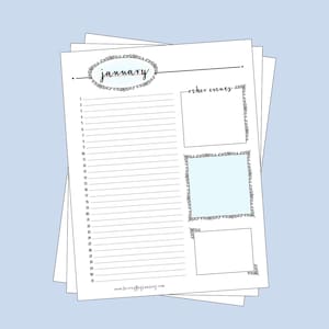 Printable Perpetual Birthday Calendar, Letter Size (PDF)