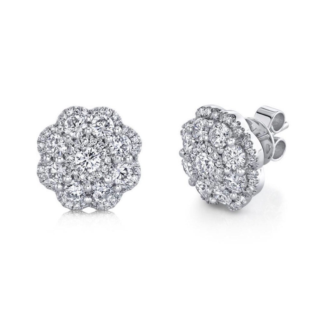 Miluna Orecchini tondi con diamanti naturali e argento ERD2614 Miluna Orecchini tondi con diamanti naturali e argento ERD2614