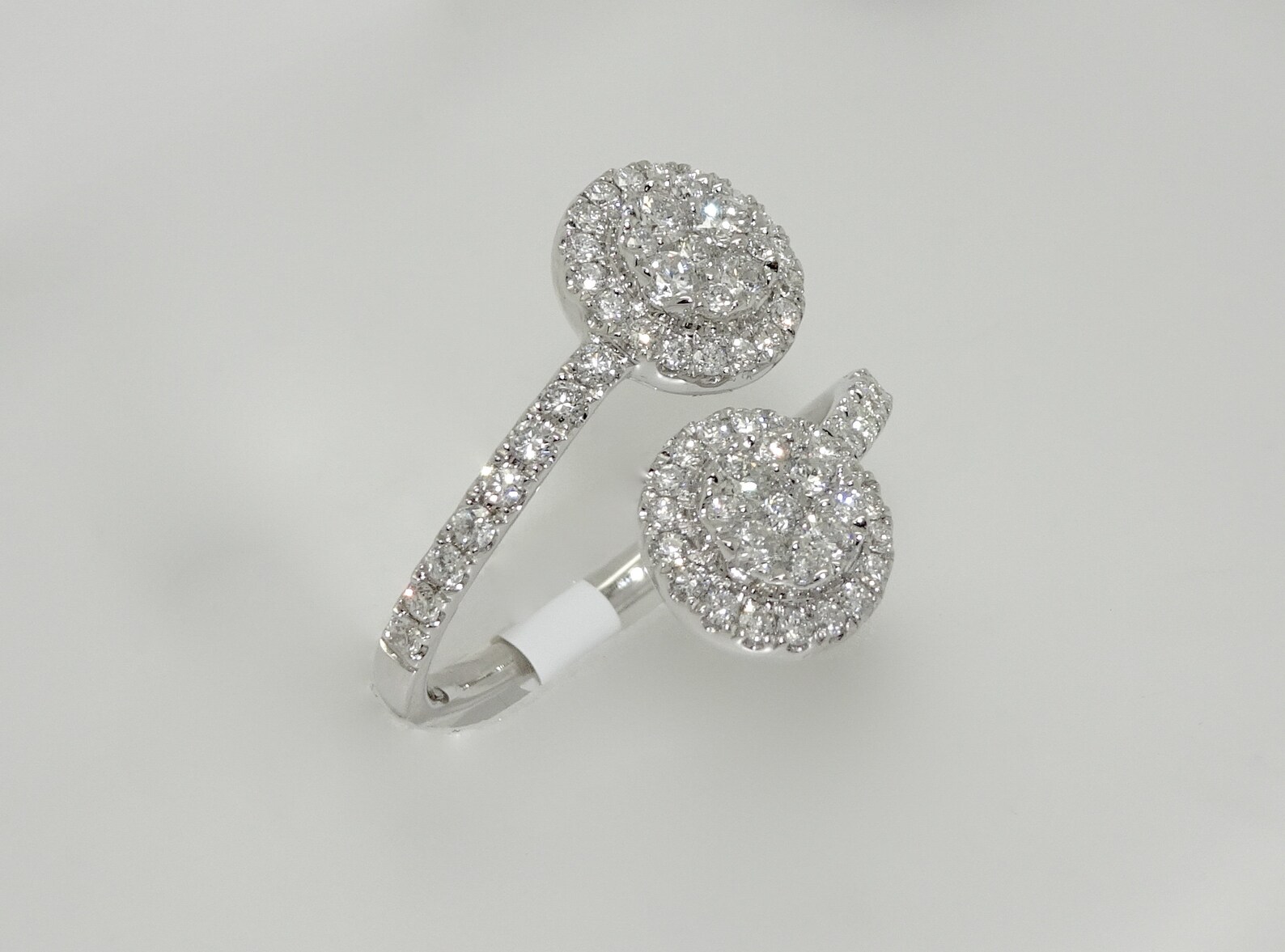 Dualitas Rings 18K White Gold Diamond Cluster Duality Ring - Etsy