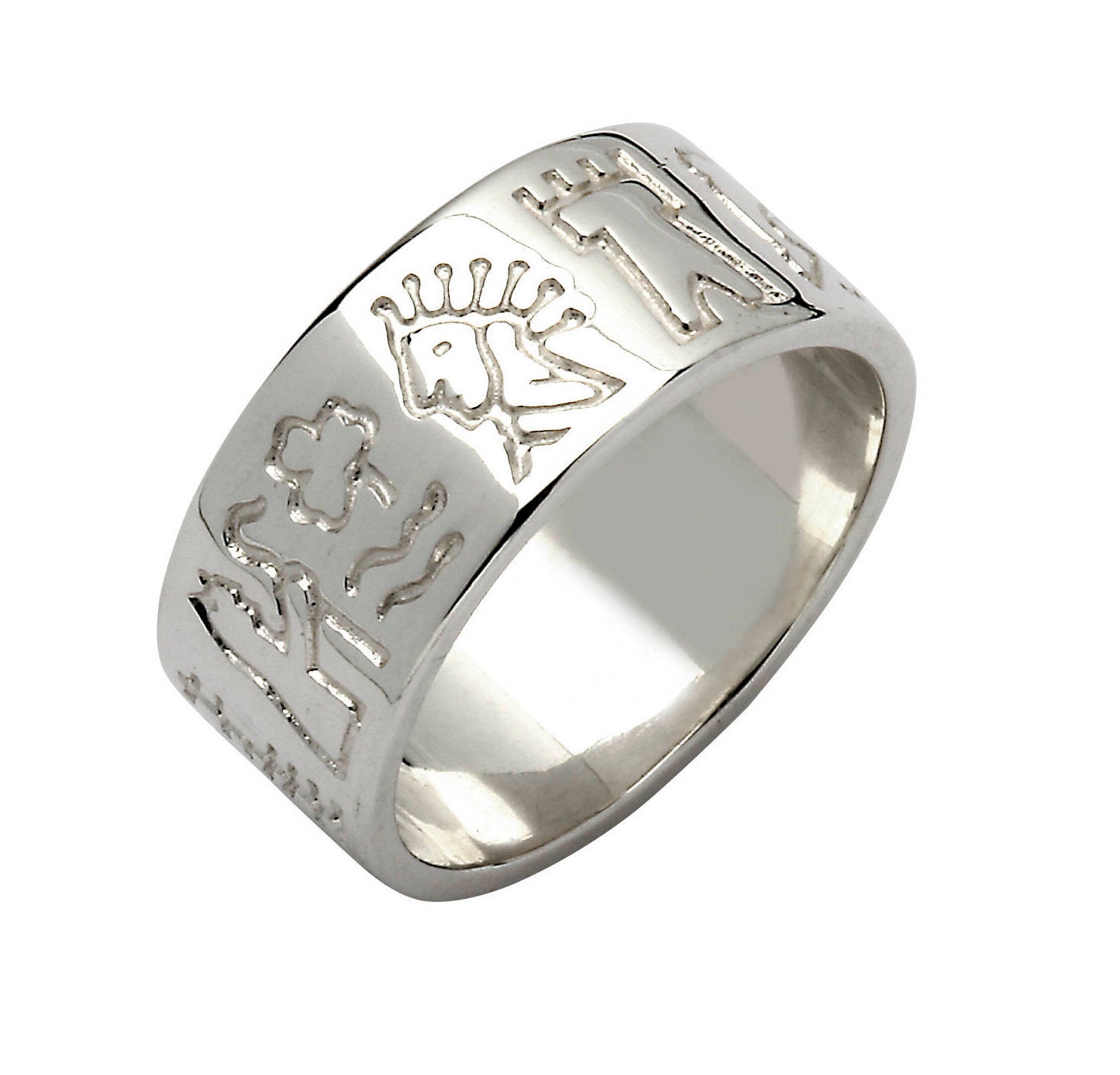 Iconic Ireland History Ring UNISEX F70L/G Sterling Silver Etsy