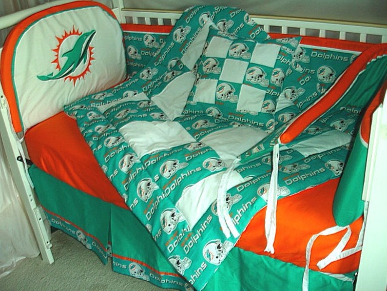 Miami Dolphins Custom Made Or Made Bumperless Or In Pink Etsy