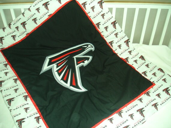 Throw Lap Crib Atlanta Falcons Baby Blanket Quilt Custom Hand Crib Atlanta Falcons Baby Blanket Quilt