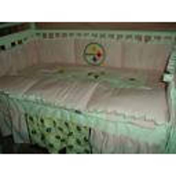 Pink Pittsburgh Steelers Custom Made Nursery Baby Crib Bedding Set Mw Nfl Fabric New