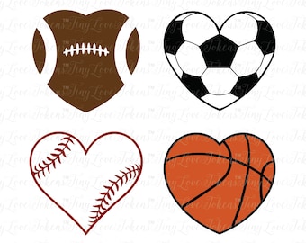 Ich Herz alle Sport-SVG-Design für Silhouette und andere Handwerk Fräser (.svg/.dxf/.eps/.pdf)