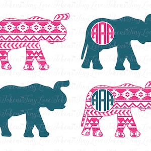 Elephants On Parade SVG for Silhouette and other craft cutters (.svg/.dxf/.eps/.pdf)