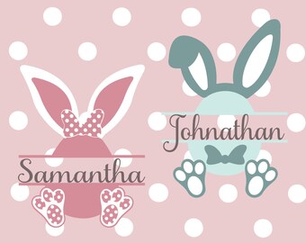 Eggalicious Easter Split Monogram SVG Design for Silhouette and other craft cutters (.svg/.dxf/.eps/.pdf)