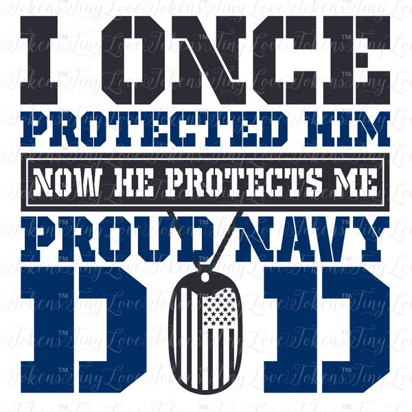 Proud Navy Dad Son Design (.svg/.dxf/.eps/.pdf/.jpg)