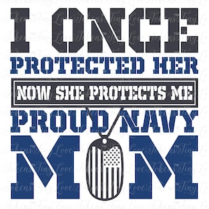 Proud Navy Mom Daughter Design (.svg/.dxf/.eps/.pdf/.jpg)