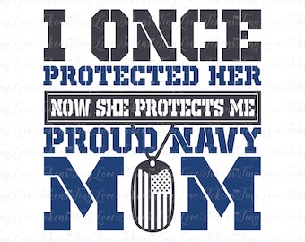 Proud Navy Mom Daughter Design (.svg/.dxf/.eps/.pdf/.jpg)