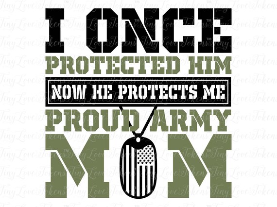 Download Proud Army Mom Son Design Svg Dxf Eps Pdf Jpg Etsy