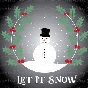 Let It Snow Design (.svg/.dxf/.eps/.pdf/.png)