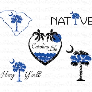 Carolina Life SVG Design for Silhouette and other craft cutters (.svg/.dxf/.eps/.pdf)