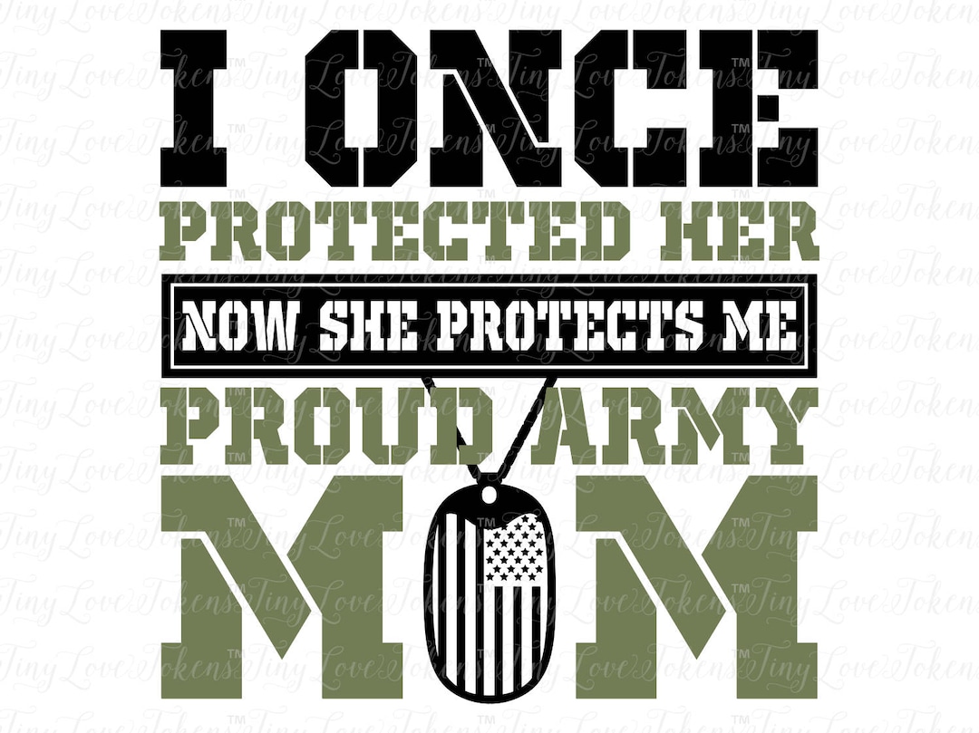 Proud Army Mom Daughter Design (.svg/.dxf/.eps/.pdf/jpg) - Etsy