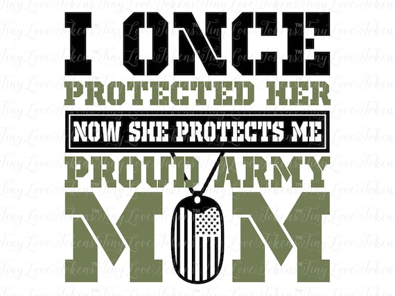 Download Proud Army Mom Daughter Design .svg/.dxf/.eps/.pdf/jpg | Etsy