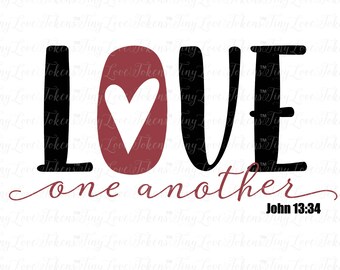 Love One Another Design (.svg/.dxf/.eps/.pdf/.jpg)