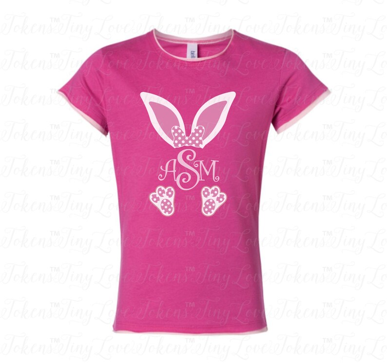 Download Bunny Ears and Feet Monogram SVG Design for Silhouette and ...