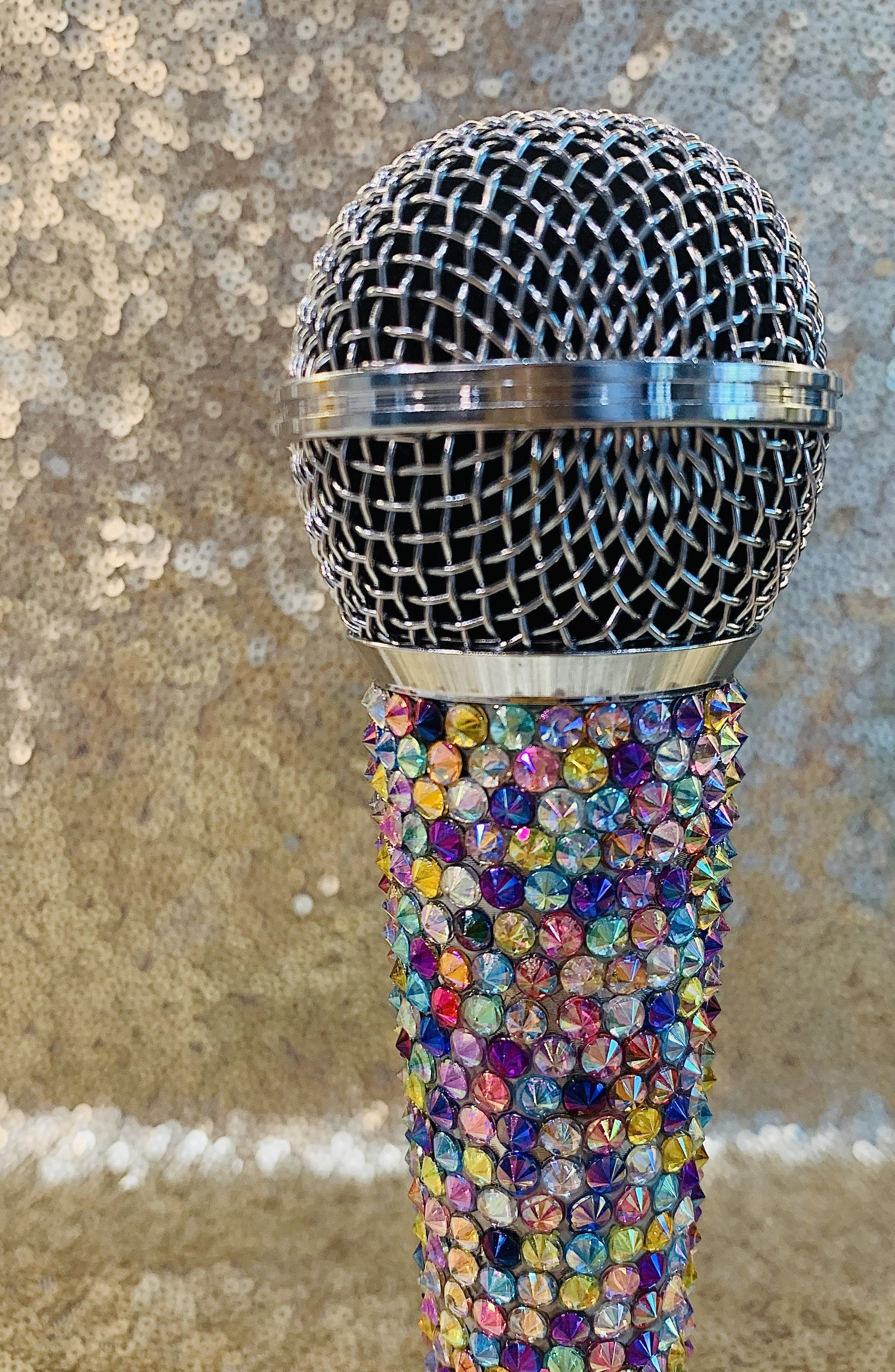 NEW Rhinestone Bling Microphone Multi Color Etsy