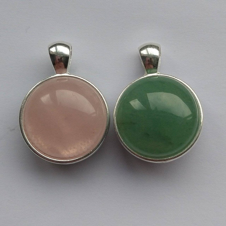 Double sided reversible gemstone crystal necklace 2 necklaces in one!