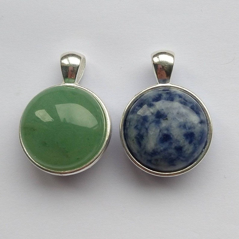 Double sided reversible gemstone crystal necklace 2 necklaces in one!